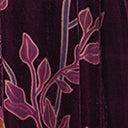  Unique Vintage Plus Size Purple Floral Burnout Velvet Maxi Dress