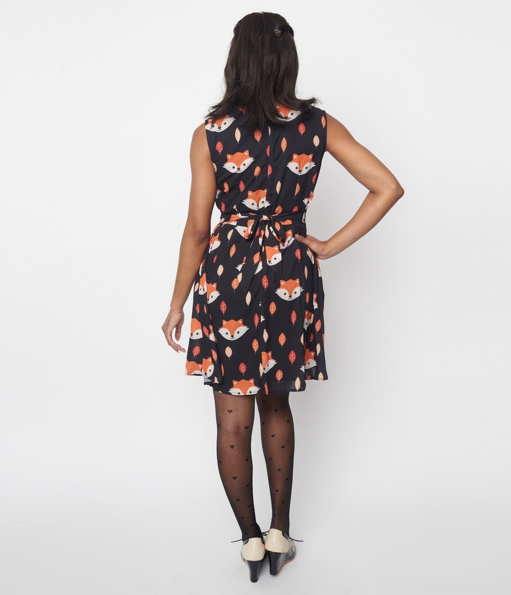  Black Fox Fit & Flare Dress