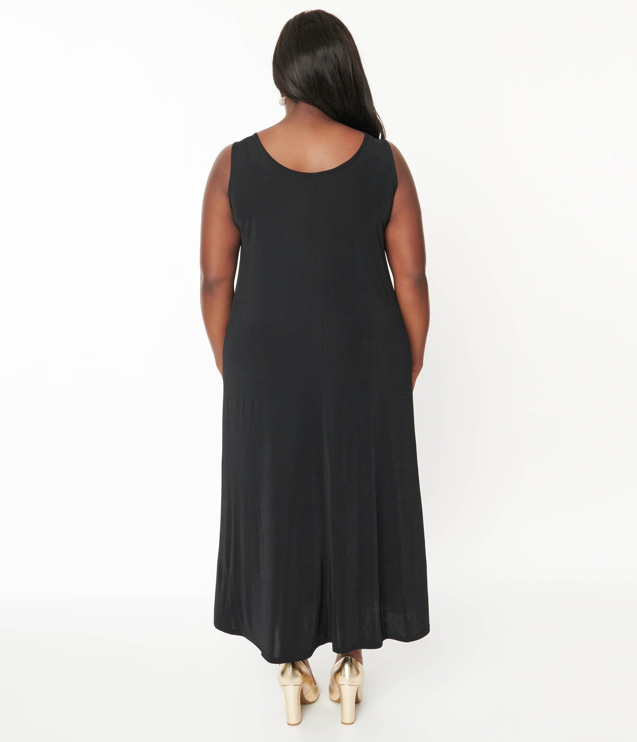  Black Slip Maxi Dress