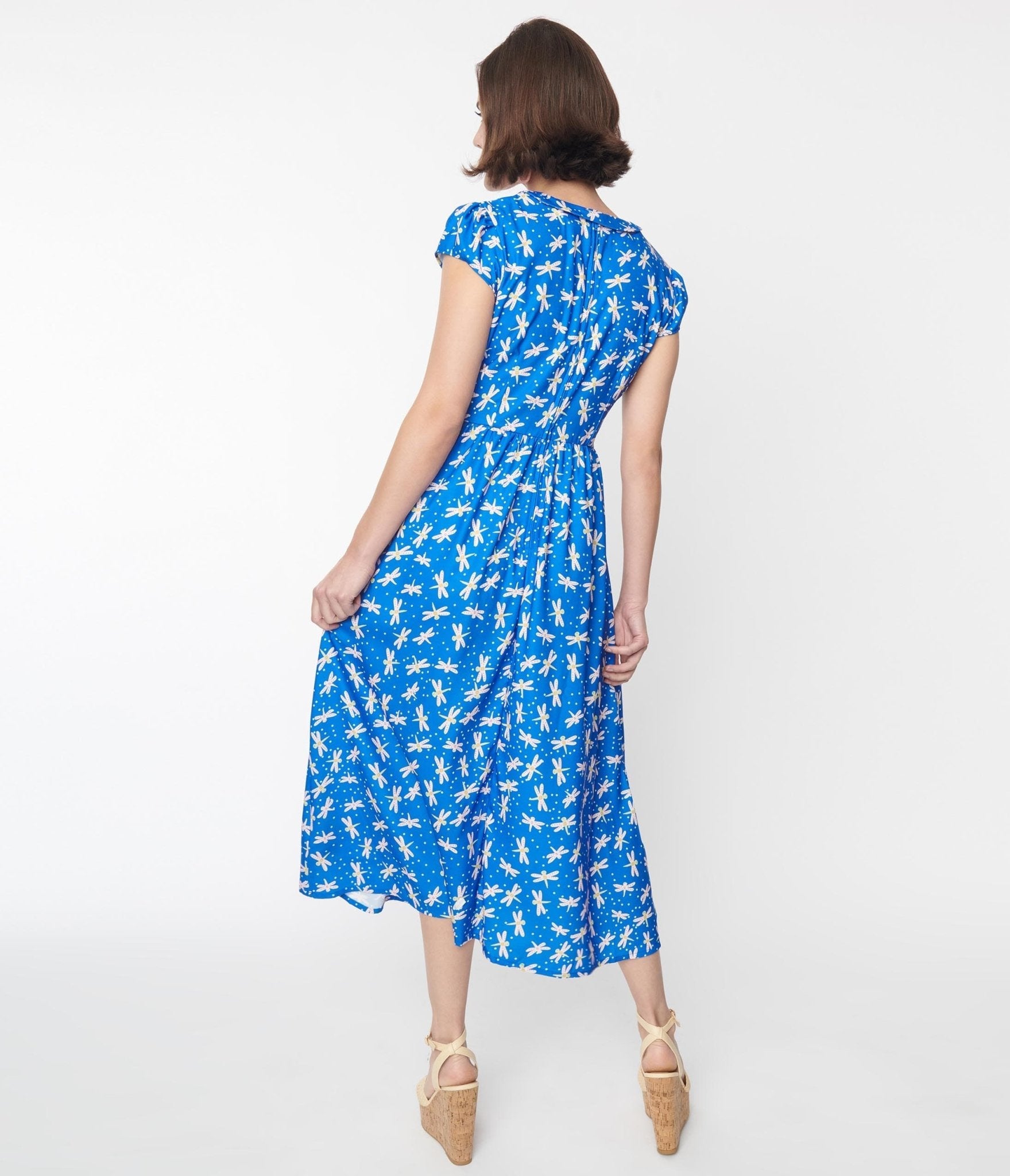  Blue Dragonfly Heather Midi Dress