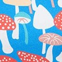  Blue Mushroom Fit & Flare Dress