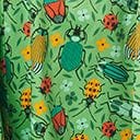  Green Bugs In The Garden Swing Dress