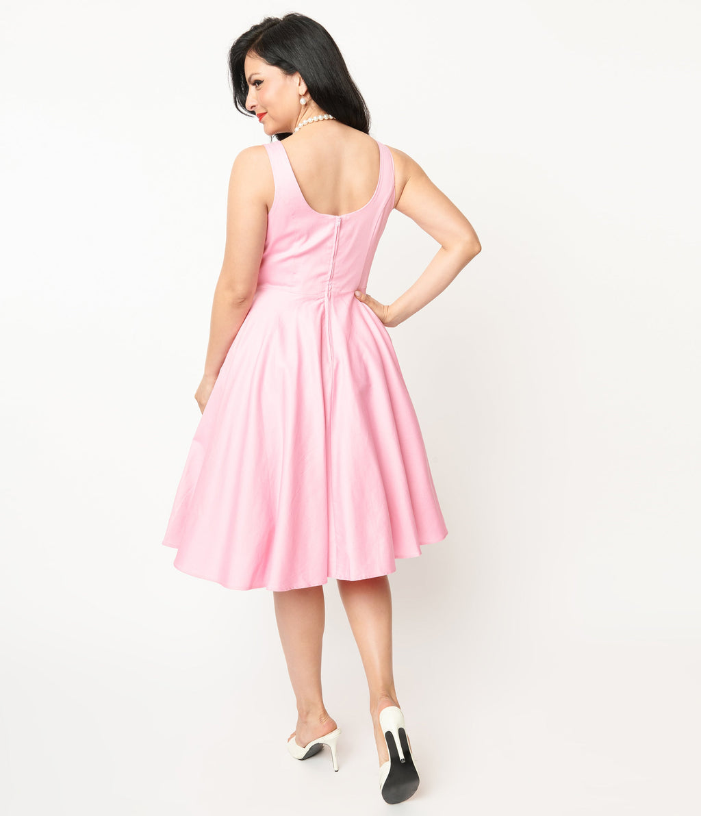  Hell Bunny Pink Heidi Swing Dress