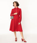  Hell Bunny Red Mia Swing Dress