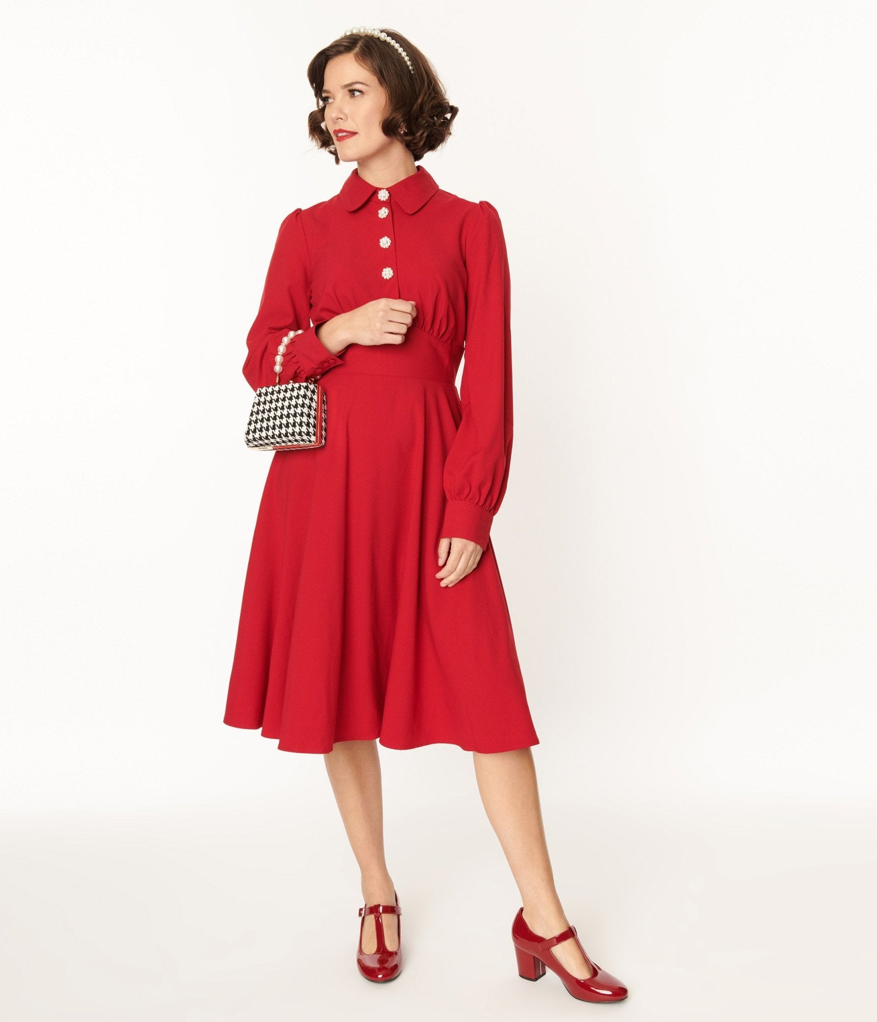  Hell Bunny Red Mia Swing Dress