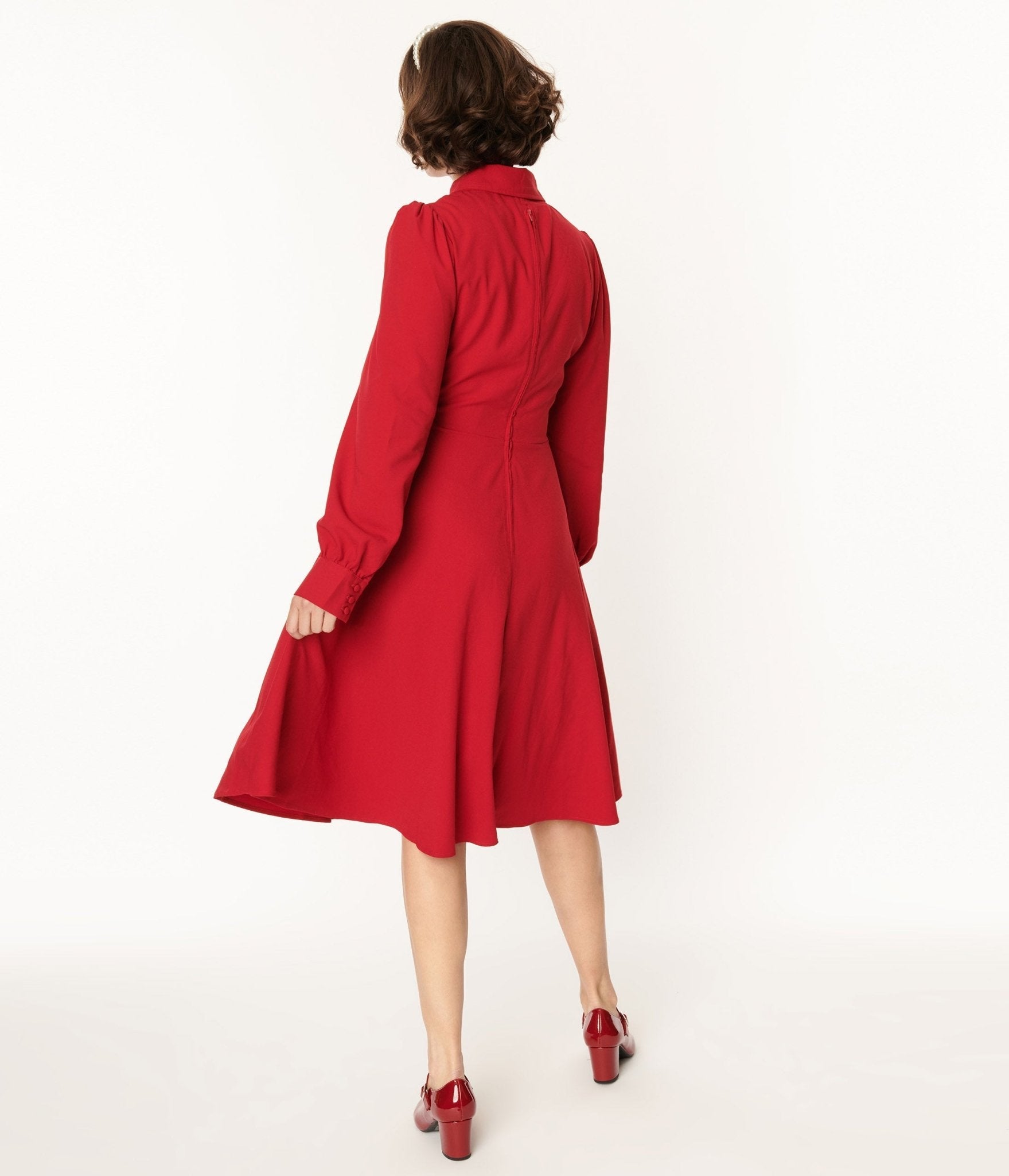  Hell Bunny Red Mia Swing Dress