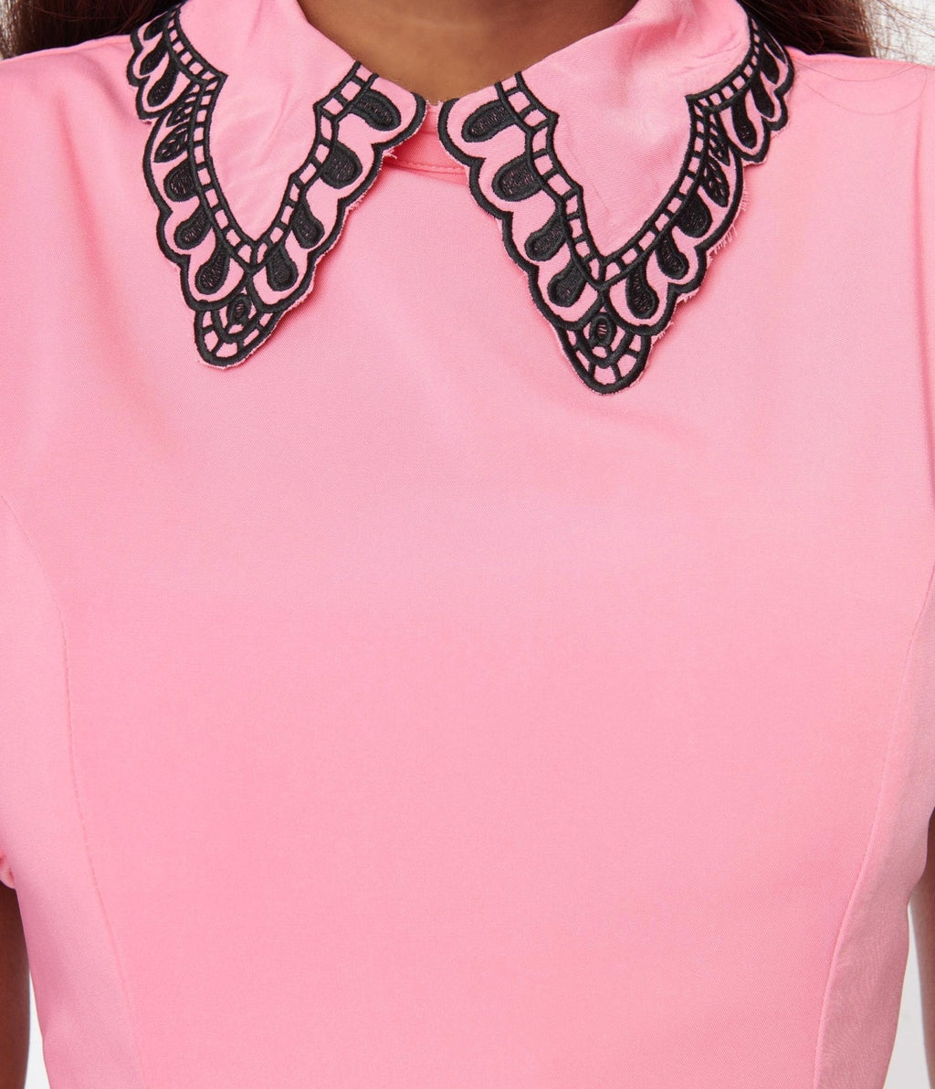  Hot Pink Think Pink Mini Flare Dress