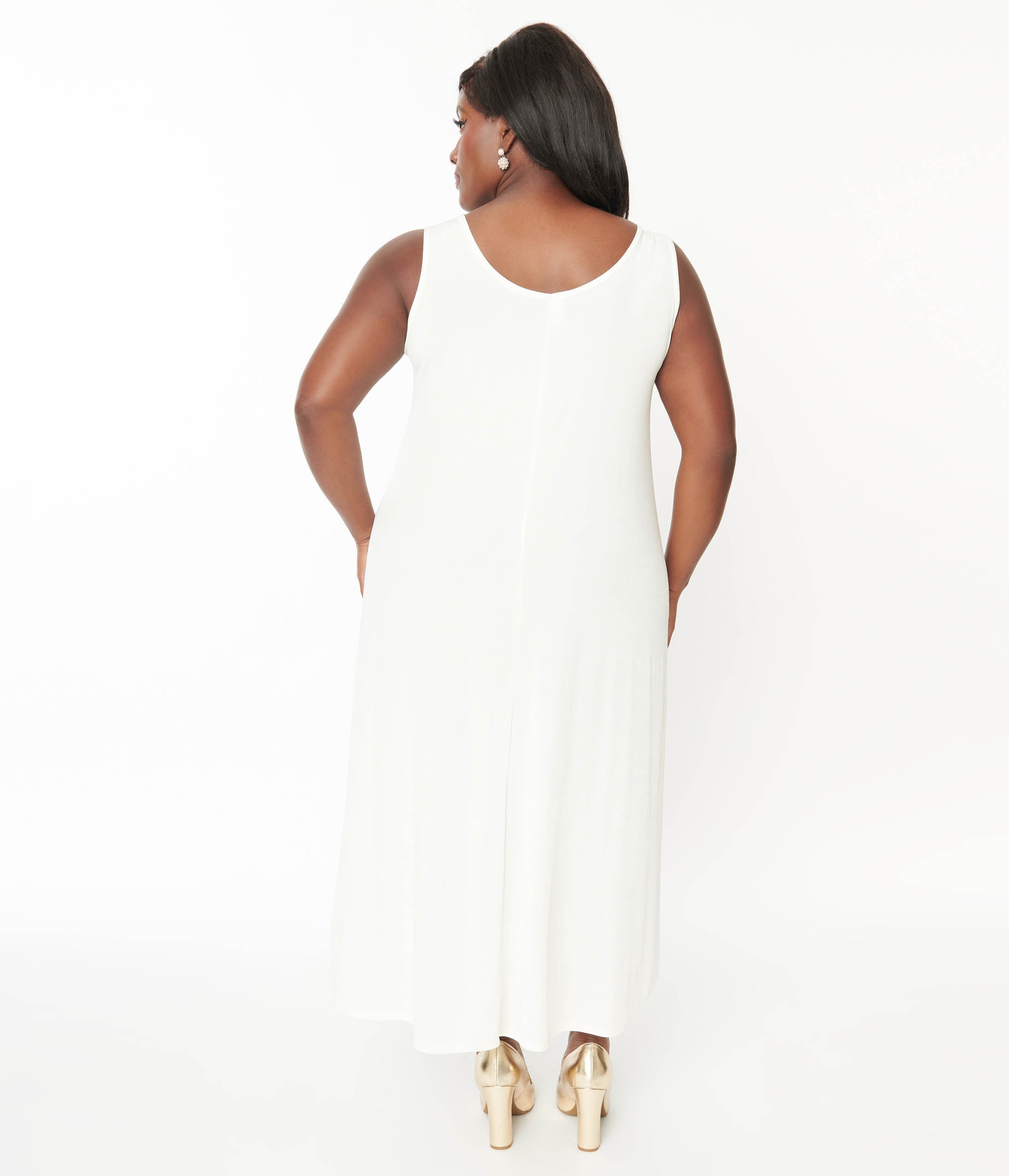  Ivory Slip Maxi Dress