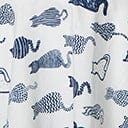  Magnolia Place Ivory & Navy Cat Anna Swing Dress