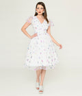  Magnolia Place White & Sparkle Snowflake Midori Dress