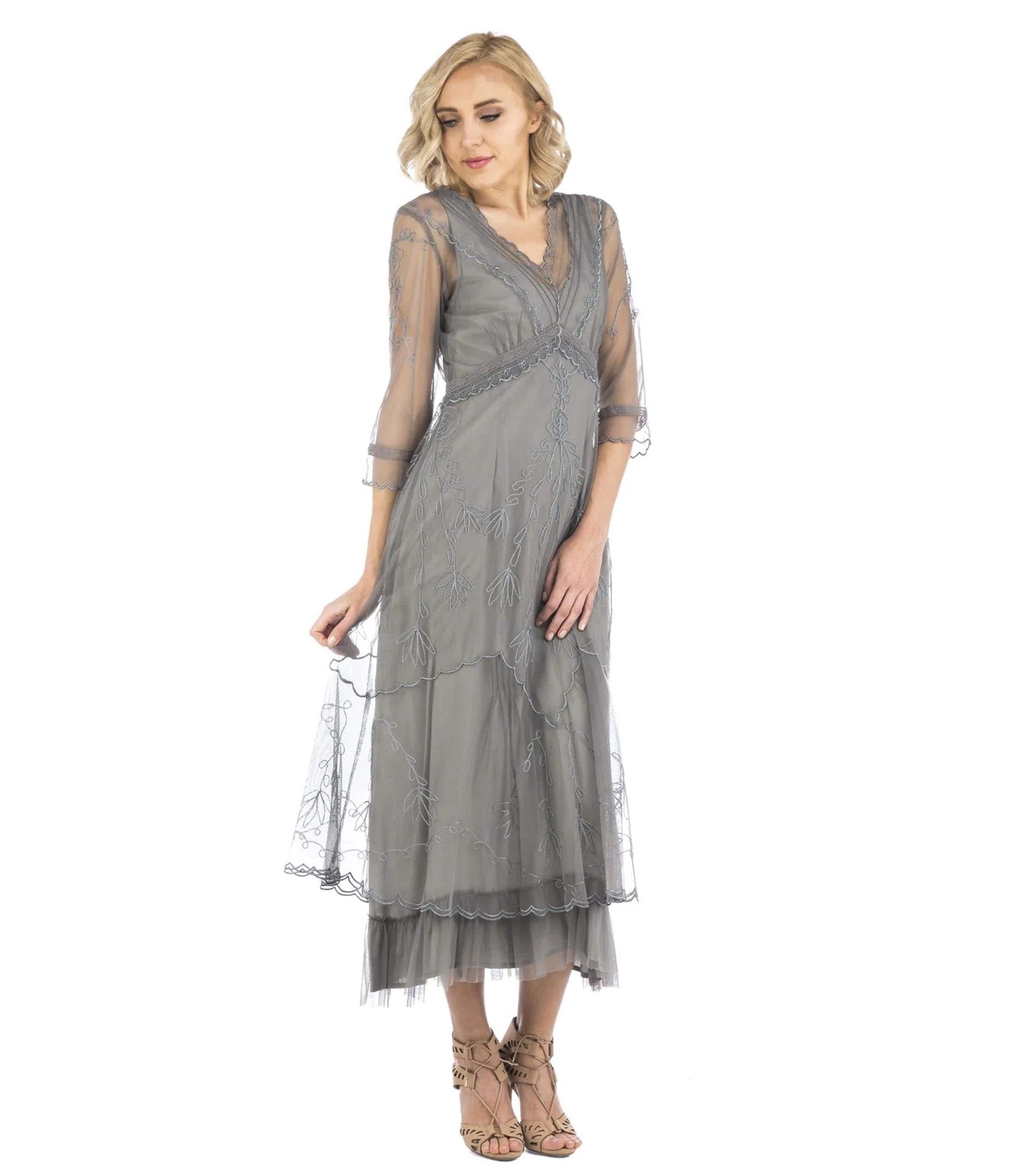  Nataya 1920s Style Smoke Flapper Dress