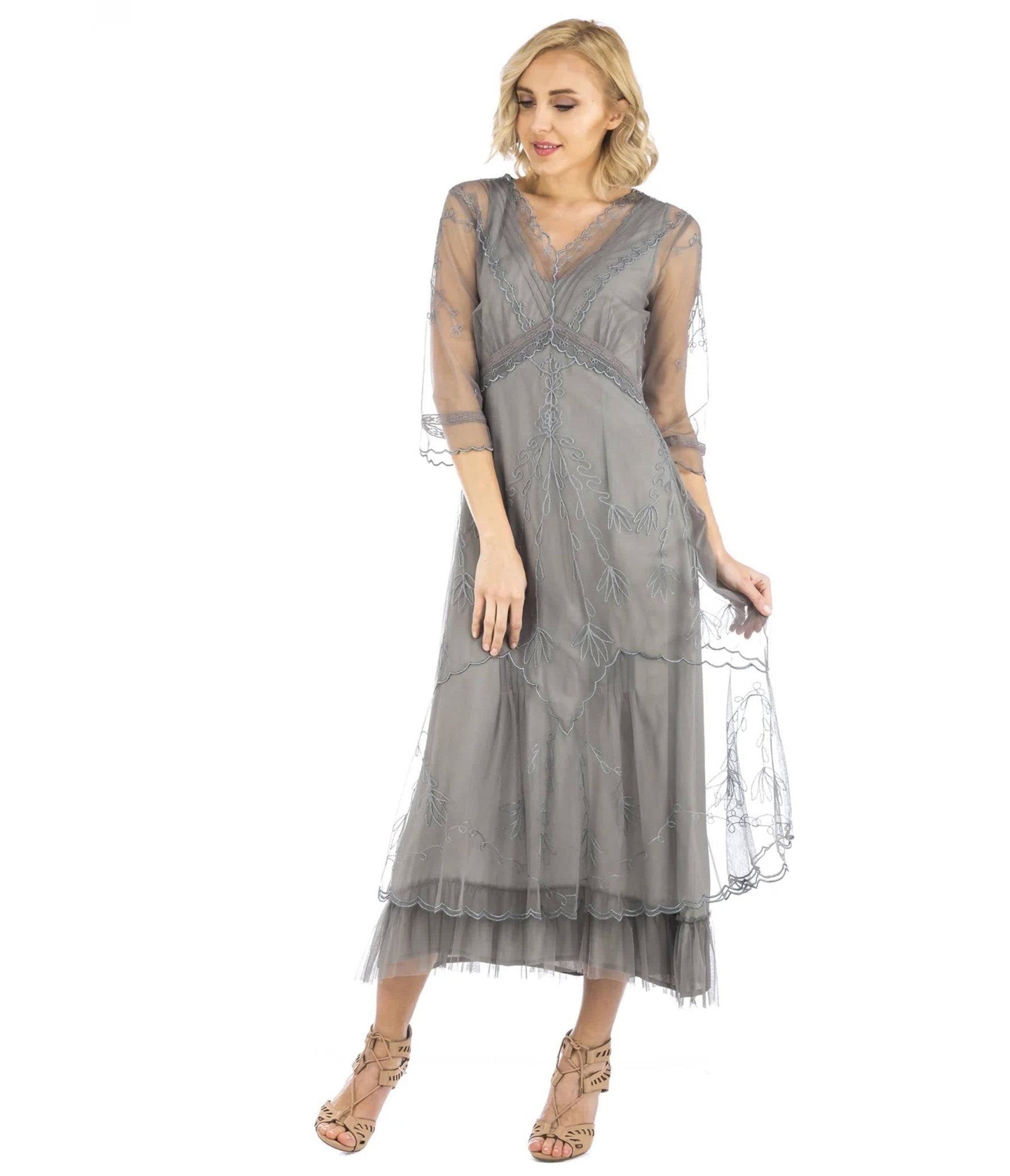  Nataya 1920s Style Smoke Flapper Dress