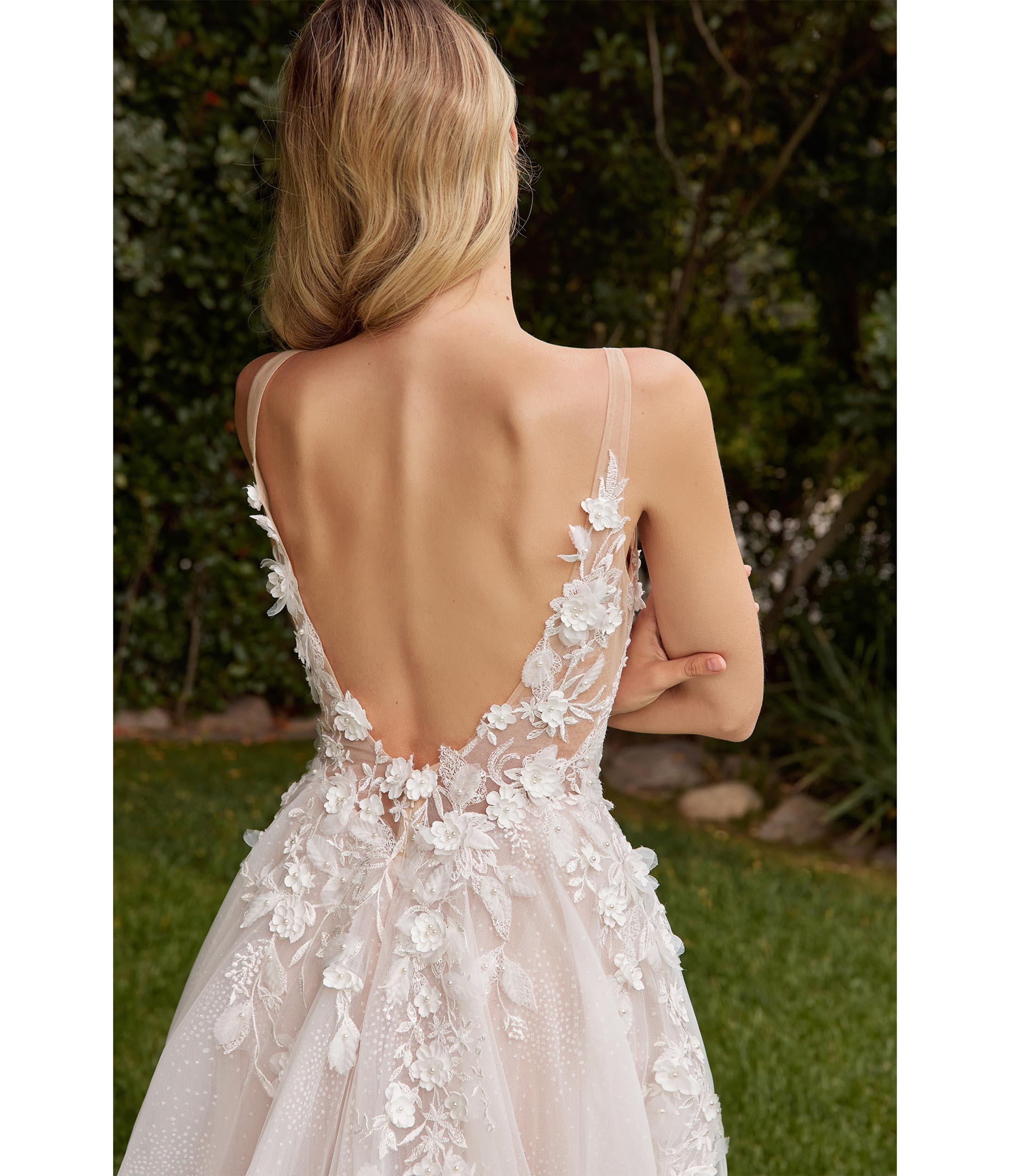  Cinderella Divine Off White Floral Lace Wedding Ball Gown