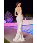  Cinderella Divine Off White Satin Fitted Slip Bridal Gown
