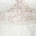  Plus Size Ivory Floral Lace & Tulle Wedding Ball Gown