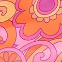 Smak Parlour Pink Mod Floral Mock Turtleneck Fit & Flare Dress