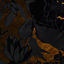  Unique Vintage 1920s Black & Gold Velvet Floral Burnout Hemingway Flapper Dress