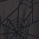  Unique Vintage Black Flocked Spiderweb Keyhole Caftan