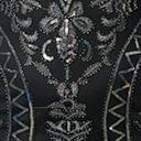  Unique Vintage Black & Silver Sequin Sleeveless Fringe Flapper Dress