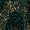  Unique Vintage Emerald & Gold Sequin Burton Caftan Dress