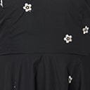  Voodoo Vixen Black & White Daisy Fit & Flare Dress