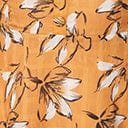 Voodoo Vixen Mustard & White Floral Swing Dress