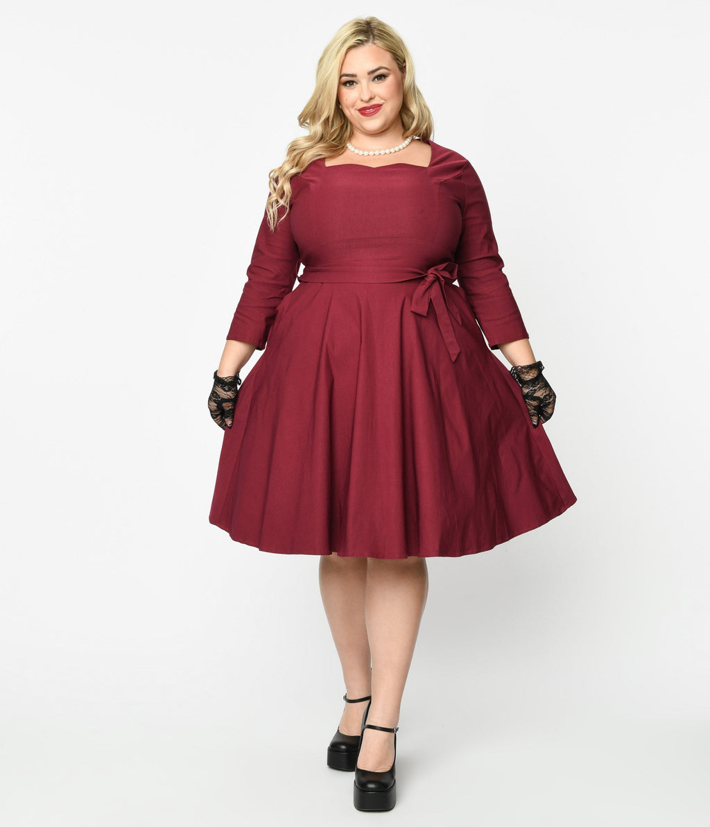 Wine Mira Swing Dress