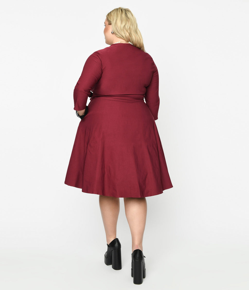  Wine Mira Swing Dress